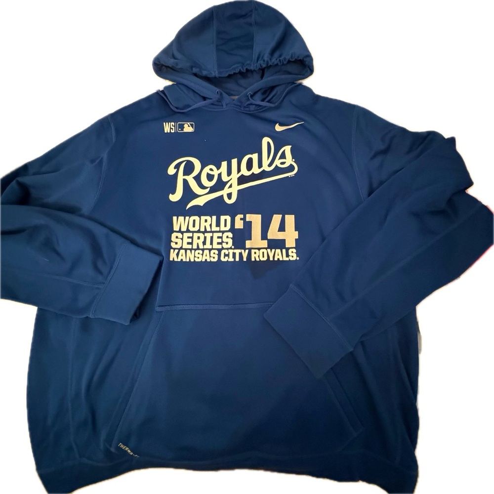 Nike Kansas City Royals Blue Hoodie World Series XXL